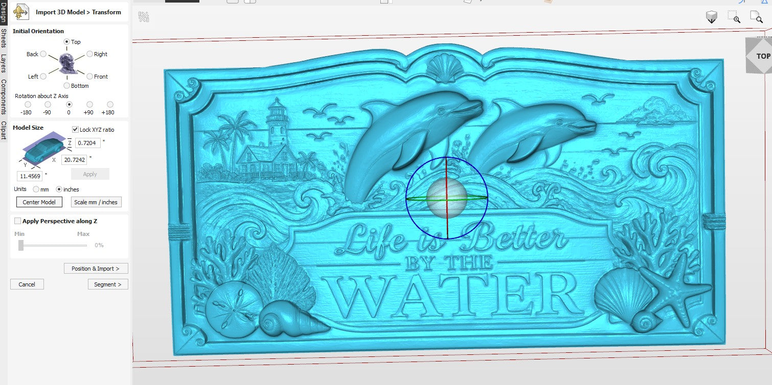 3d Seascape Collection - Dolphins STL File