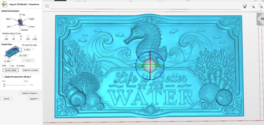 3d Seascape Collection -Sea Horse STL File