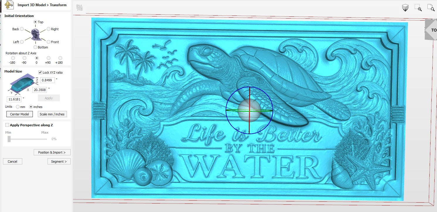 3d Seascape Collection - Turtle STL File